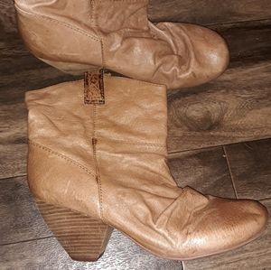 Size 10 Blowfish Beige Ankle Booties